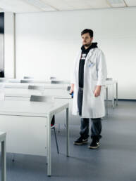 Portrait of First year student at MHH Hannover - Medical Photography