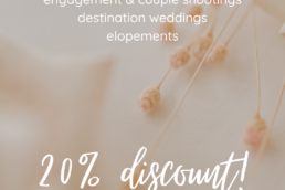 Destination Wedding Photography Promotion