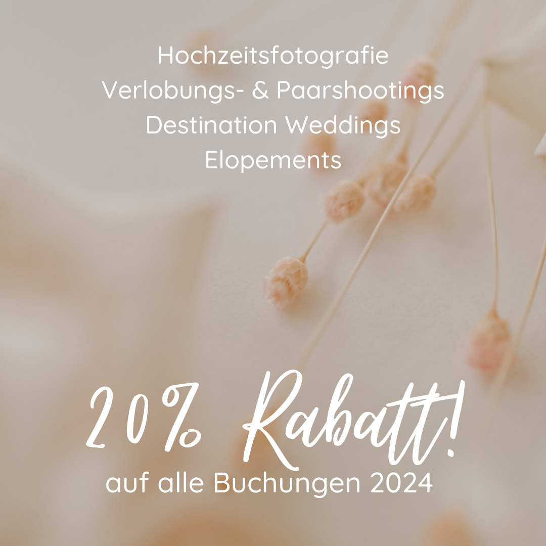Hochzeitsfotografie Angebot 2024